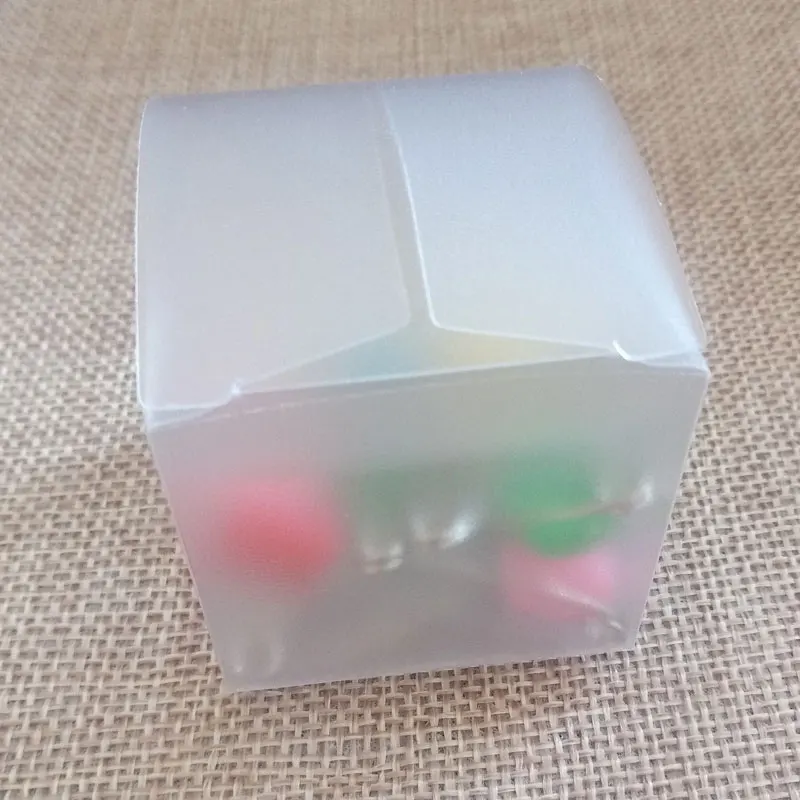 20pcs Plastic Frosted PVC Box Waterproof Gift Boxes PVC Packaging Box For jewelry/Candy/toys Wedding Party supplies