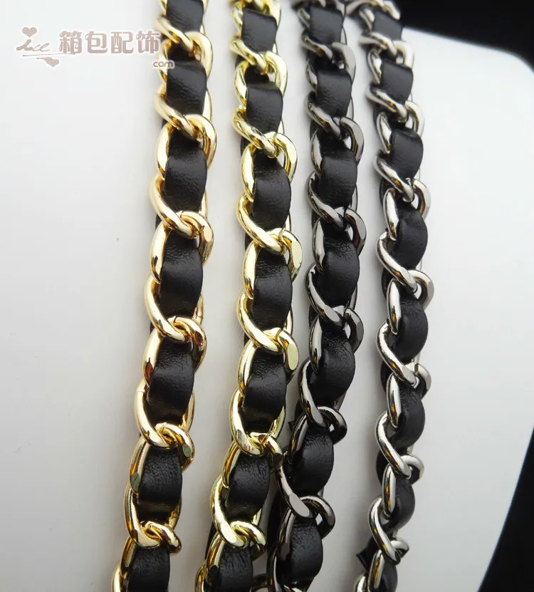 10mm Width Bag Chain Leather Chains Compostite Chain Bags Flap Shoulder Metal Bag Chain Bag Replacement Parts Diy Accessories