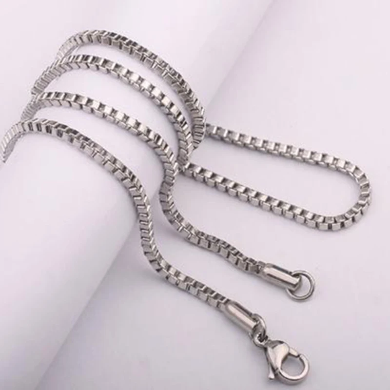 5mm Thickness Fast and Furious Titanium Steel Necklace Fashion Box Chain Men's Jewelry High Quality Maxi Gift