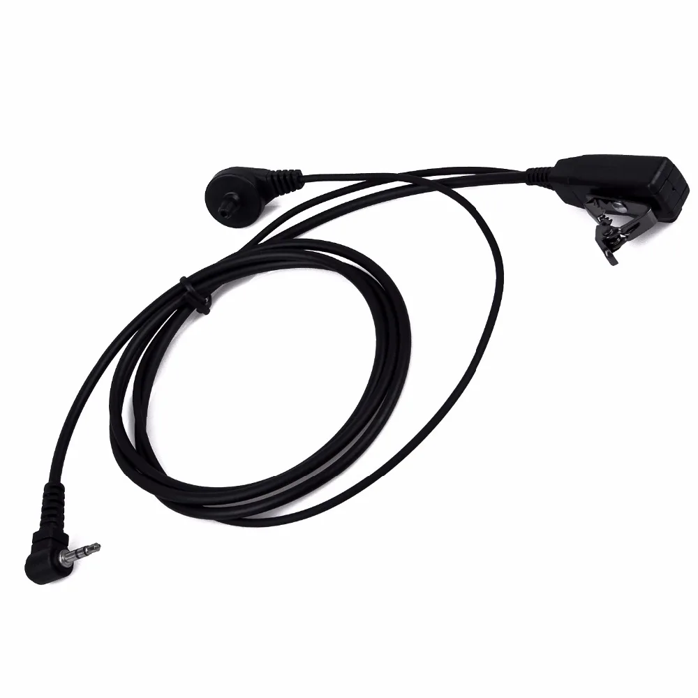 2.5mm Covert Air Acoustic Earpiece Headset Microphone for Uniden Handheld Radio TR620 GMR1636 Walkie Talkie Accessories