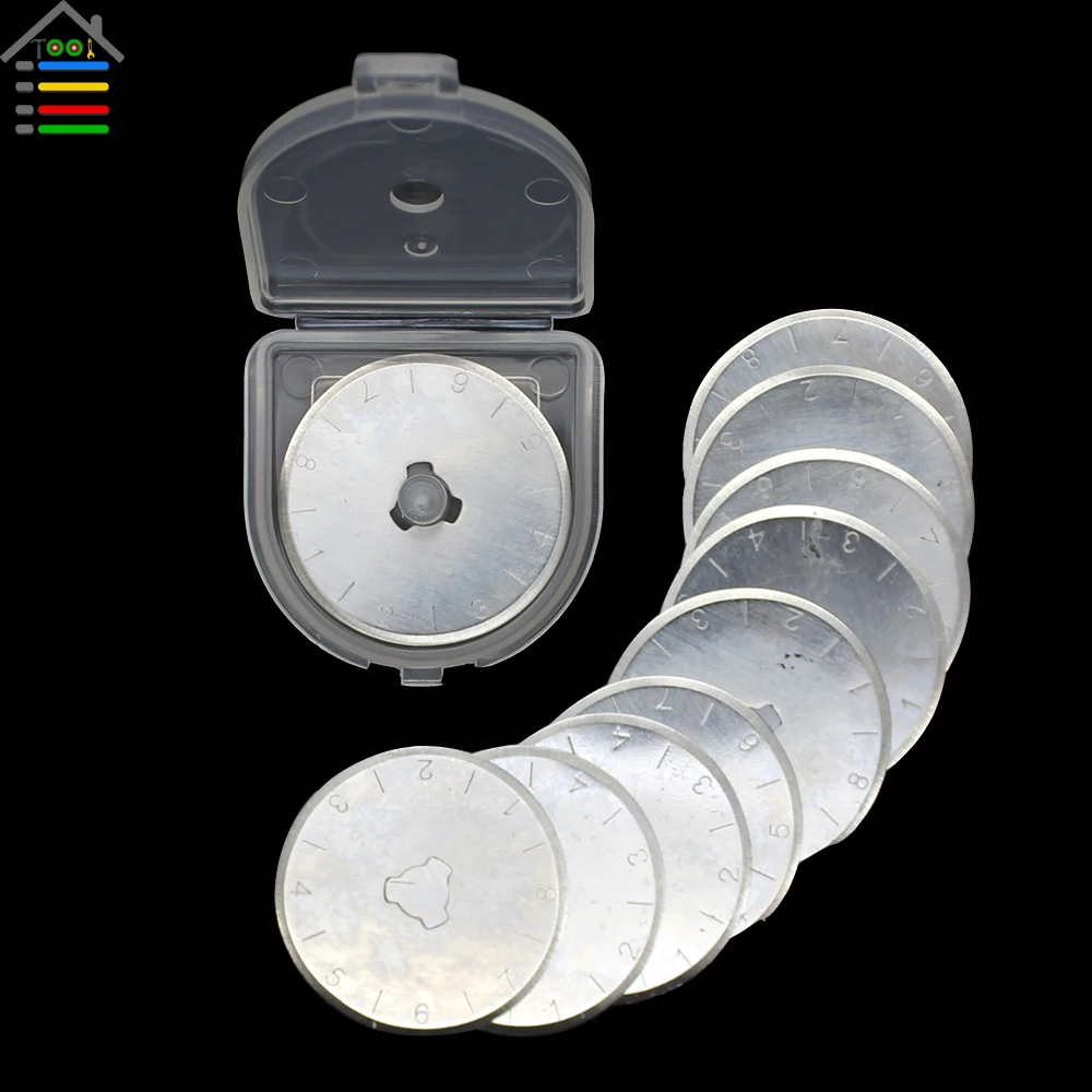 Autotools home-شفرات دوارة لقطع القماش المرقع والجلود والفولاذ ، شفرات دائرية للخياطة وخياطة اللحف لـ Olfa ، 45 ، 60 ، 28 ، 18 مللي متر #3