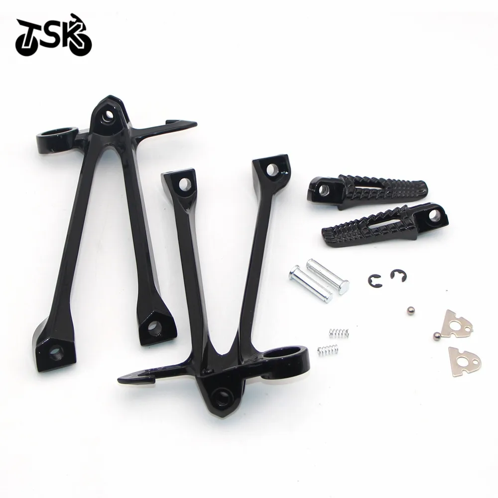 For Suzuki GSX R1000 2009 2010 Rear Rider Foot Pegs Footrest Bracket Motorcycle Accessories New