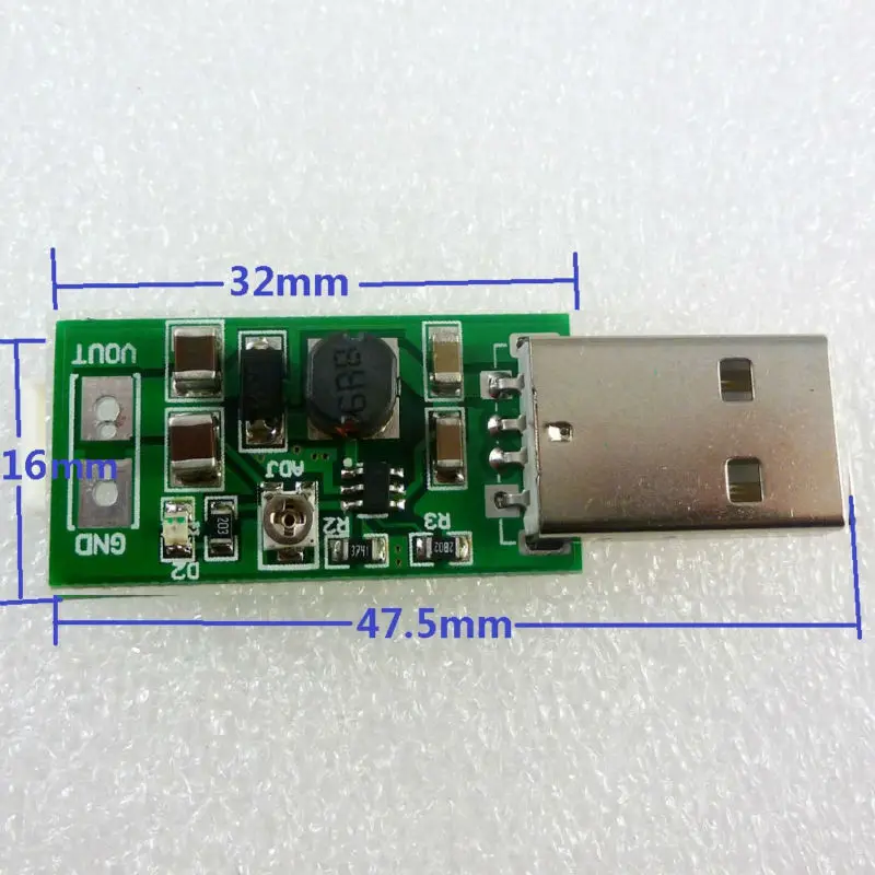 TB414 5V USB DC DC Converter Step-up Boost Module Input to 6-15V Adjustable Output