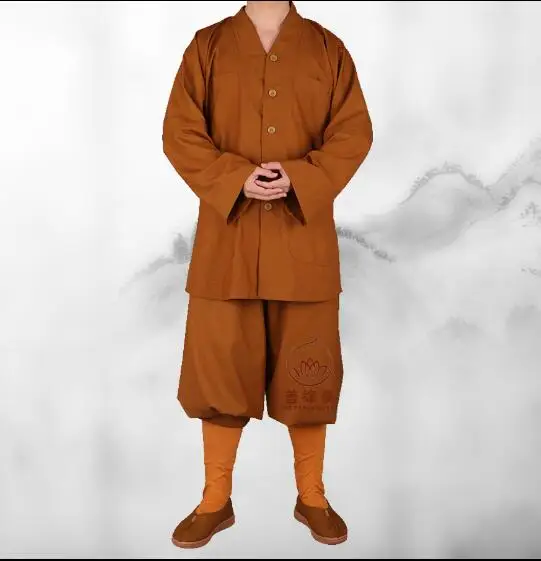 

Chinese Monk Clothing Pant Suits Traditional Buddhist Meditation Spring Zen Vintage