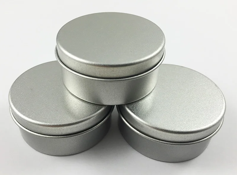 

100pcs/lot Blank Round Metal Tin Box Survival Kit Containers storage box free shipping