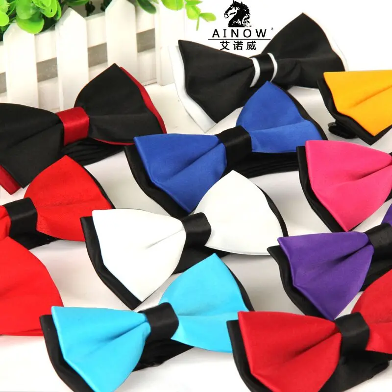 

Men'S Bowtie Accesorios Patchwor Solid Color Bowknots Bowties 12cm * 6cm Butterfly Bow Tie Gravatas Borboleta Purple Bow Tie