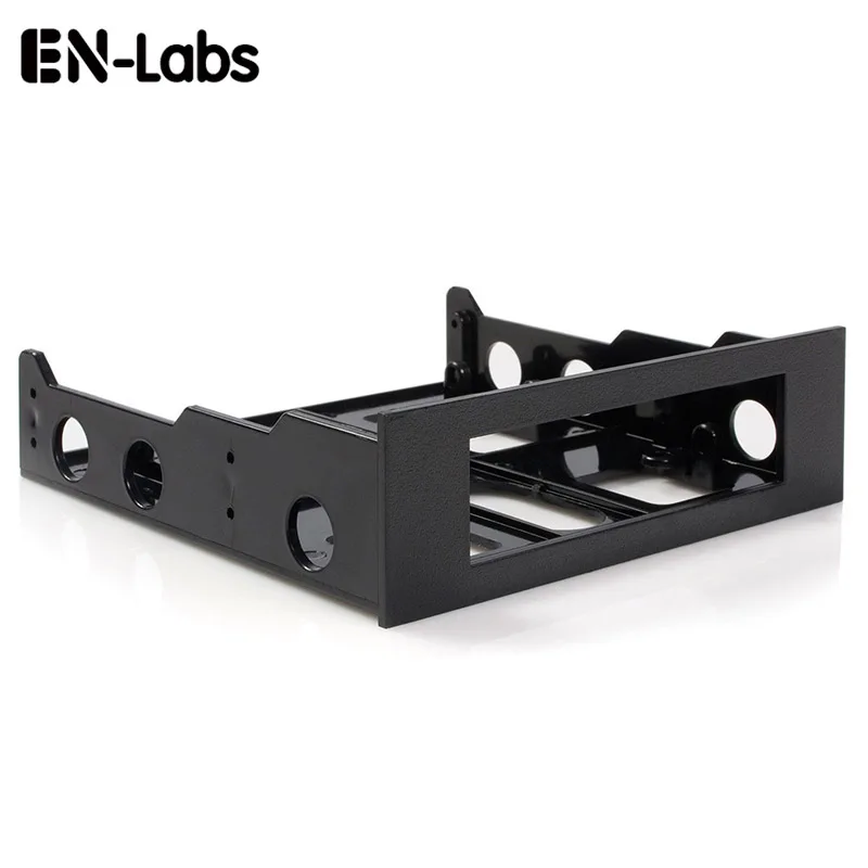 En-Labs 3.5 to 5.25 Floppy to Optical Drive Bay Mounting Bracket Converter for Front Panel,Hub,Card Reader,Fan Speed controller