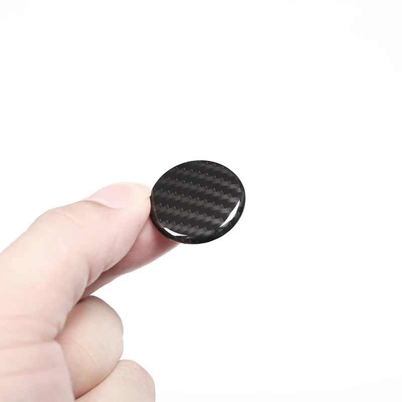 ABS Multimedia Knob Decoration Cover Trim For BMW 1 2 3 4 Series X1 F48 X2 F47 X3 F25 X5 F15 Car Accessories Carbon Fiber 1 Pcs