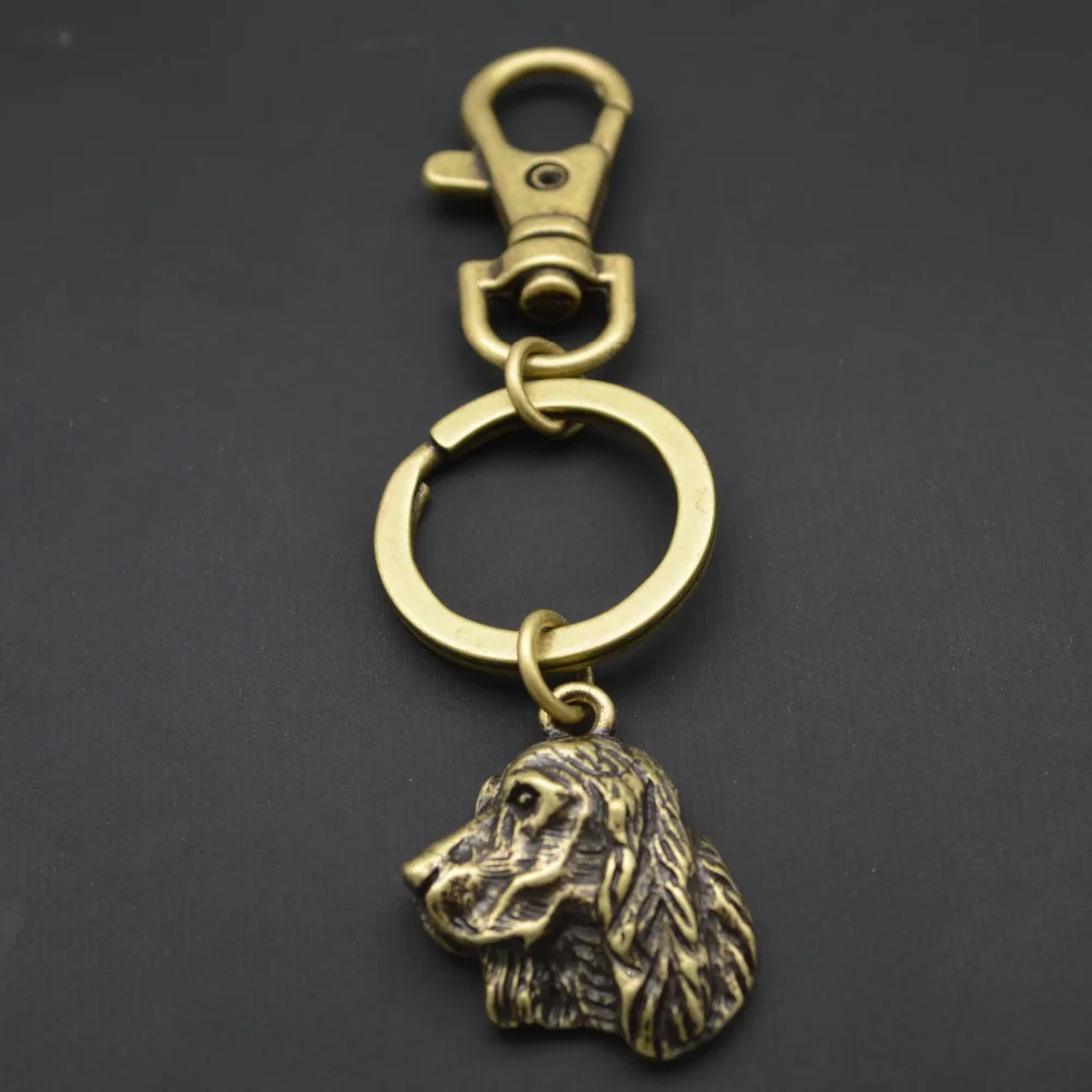 Vintage Springer Spaniel key Chain,Key Ring ,Key Charm