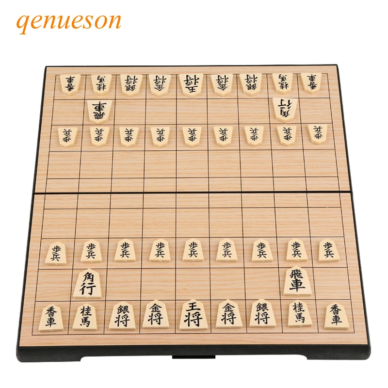 High Quality Magnetic Folding Shogi Set Foldable Boxed Japanese Chess Game Portable for Funny Family Party Kids Gift Board Games