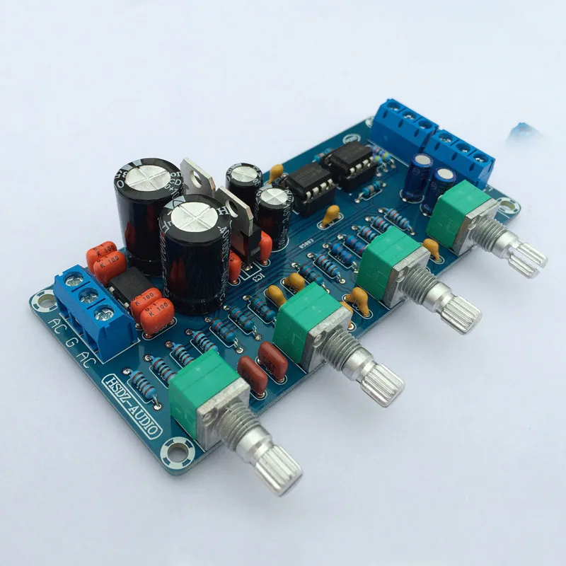 Dual AC 9V-18V NE5532 fever Preamplifier board Tone board