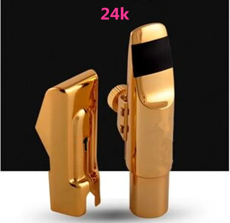 

New Gold-plated 24K Metal mouthpiece alto saxophone / tenor saxophone / Soprano saxophone 5--9 number Professional ship