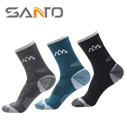 Coolmax-calcetines térmicos desodorantes de secado rápido para hombre, medias informales transpirables, 2023 Lana, lote de 2 pares