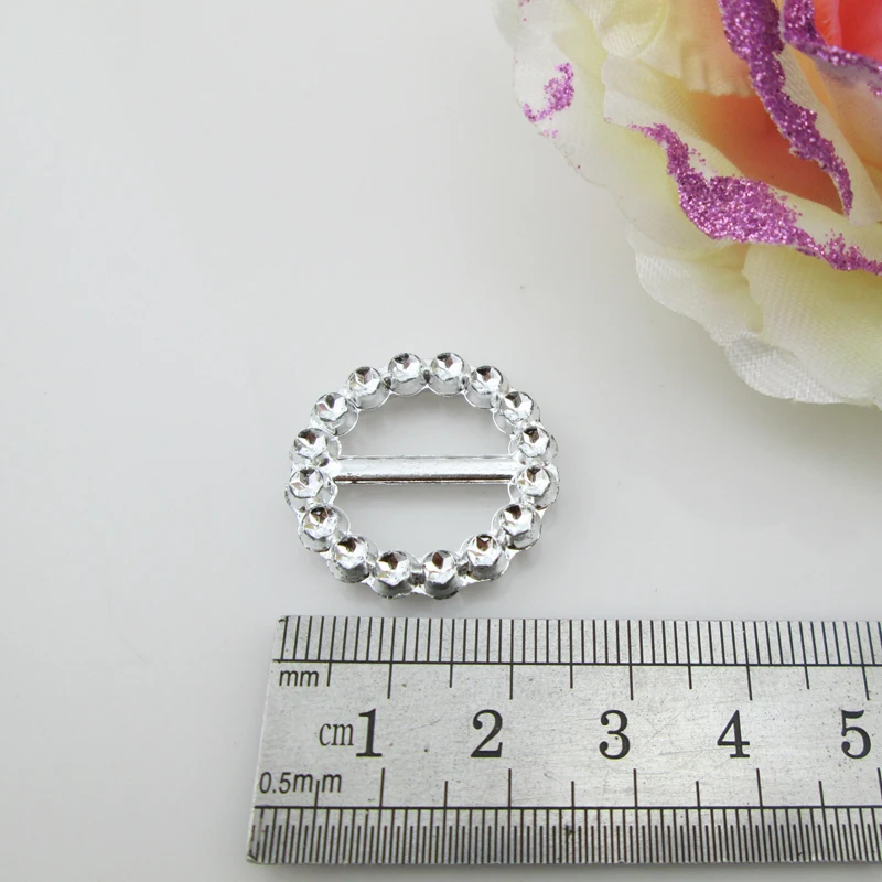 10pcs round acrylic buckle shoes bags Belt Buckles DIY sew accessory 17mm