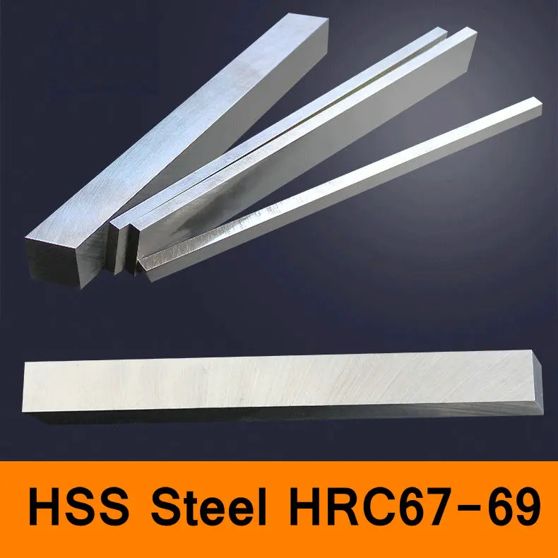 HSS Steel HRC67 to HRC69 Extremly High-strength Steel Plate Turning Tool High Speed Steel HSS Plate Sheet DIY material