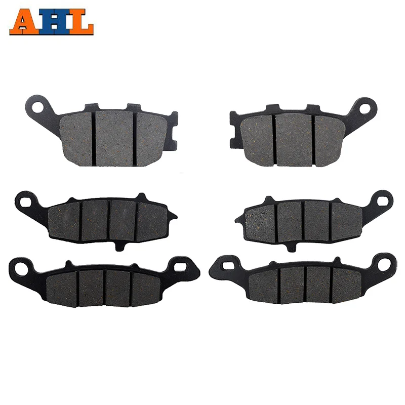 AHL Motorcycle Front and Rear Brake Pads for Suzuki SV650 DL650 2004-2011 V-strom 1000 DL1000 2002-2011 SV400