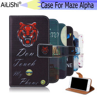 AiLiShi For Maze Alpha Case Exclusive Painted Phone Leather Flip Card Holder Wallet 6 Colors Hot In Stock