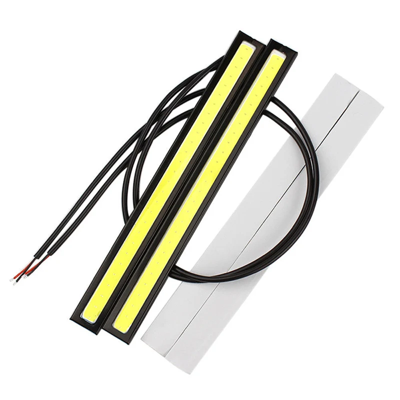 17cm 12V COB LED DRL Driving Daytime Running Lights Strip Waterproof Car Styling LED Lamp Auto Car Working Light