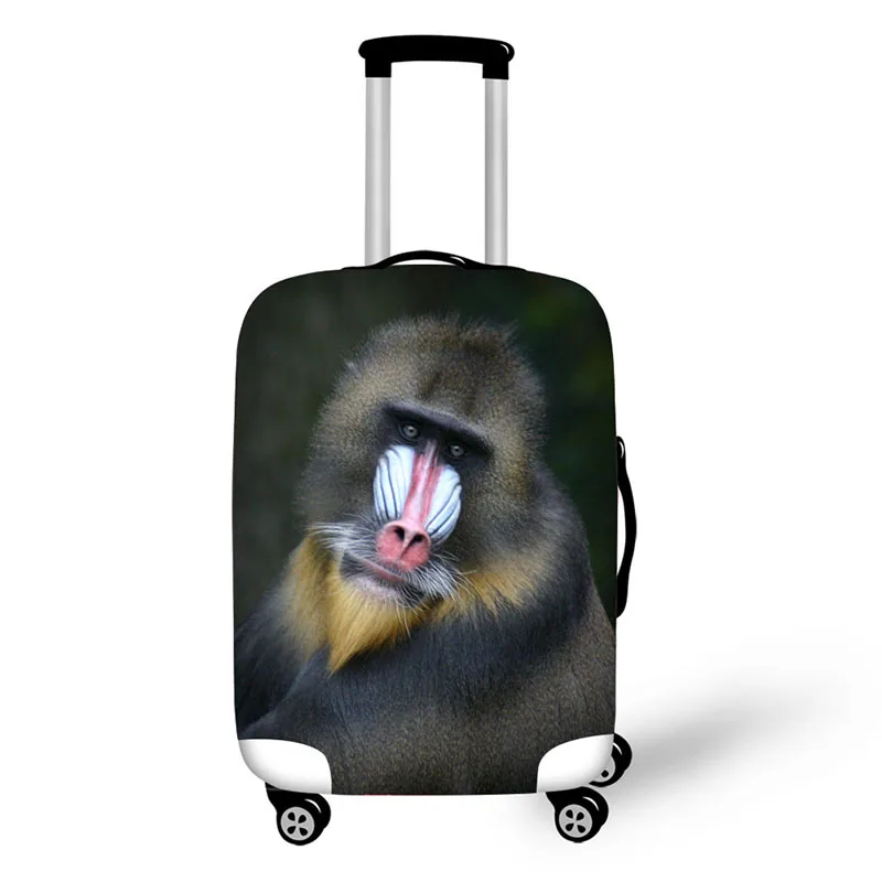 Animal Monkey Print Travel Accessories Suitcase Protective Covers 18-32 Inch Elastic Luggage Dust Cover Case Stretchable