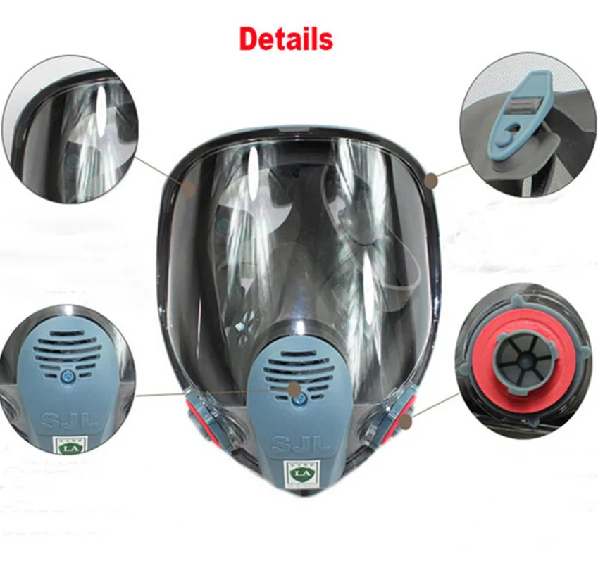 LYYSB 9 In 1 Suit Industry Painting Spraying Dust mask Same For 3 M 6800 Full Face Chemcial Respirator Gas mask With Filter