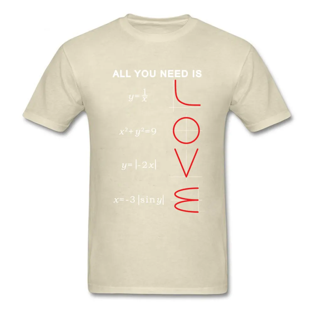 Geometric Algebra Equation Graph Tshirts A ll You Need Is Love Math Science Problem Black Fashion TeeShirt Plus Size New T Shirt