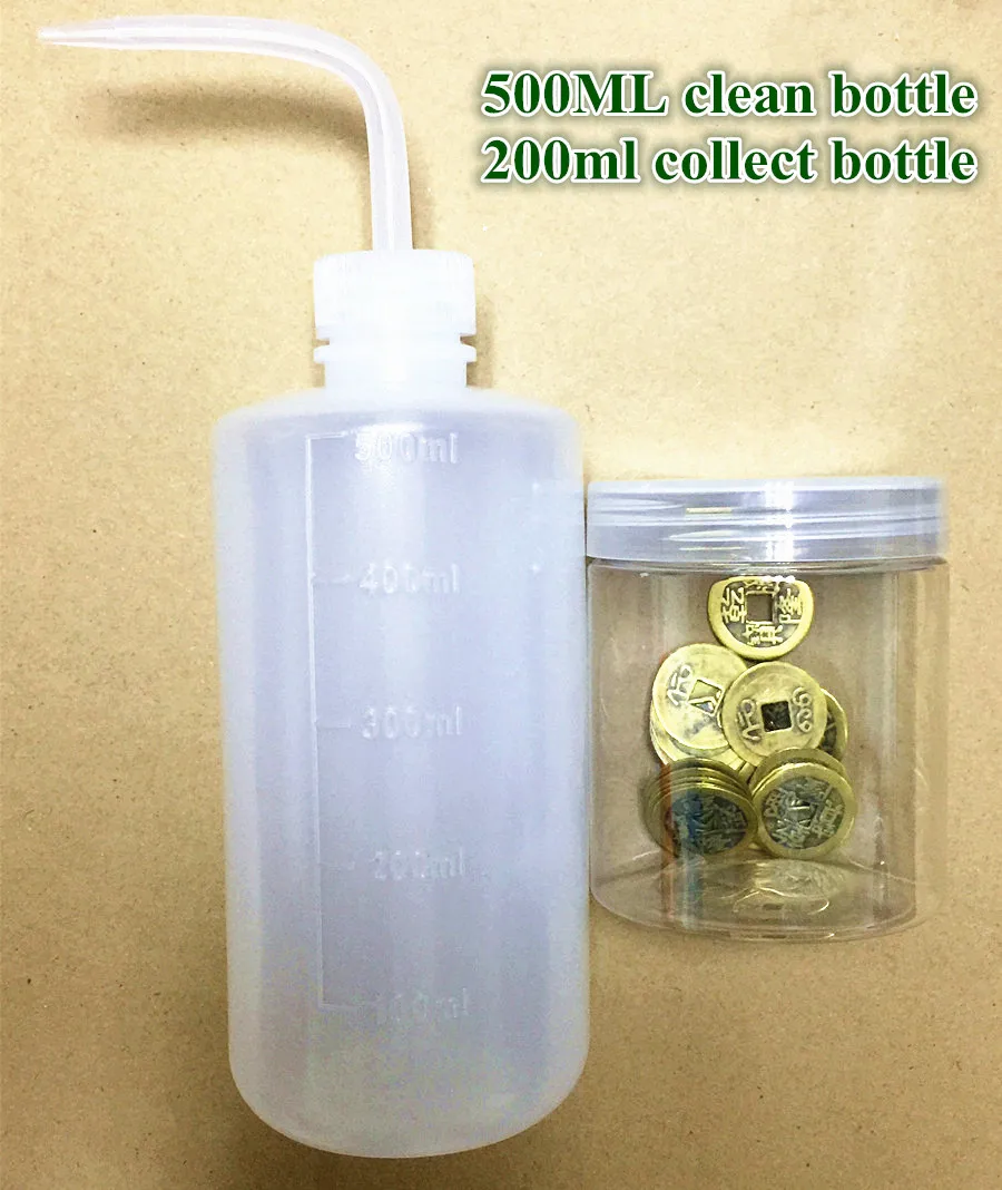 

Новейший Золотой металлоискатель 500 мл, бутылка для мытья, металлодетектор, инструменты 200 мл, Золотые пески/монеты, бутылка для сбора