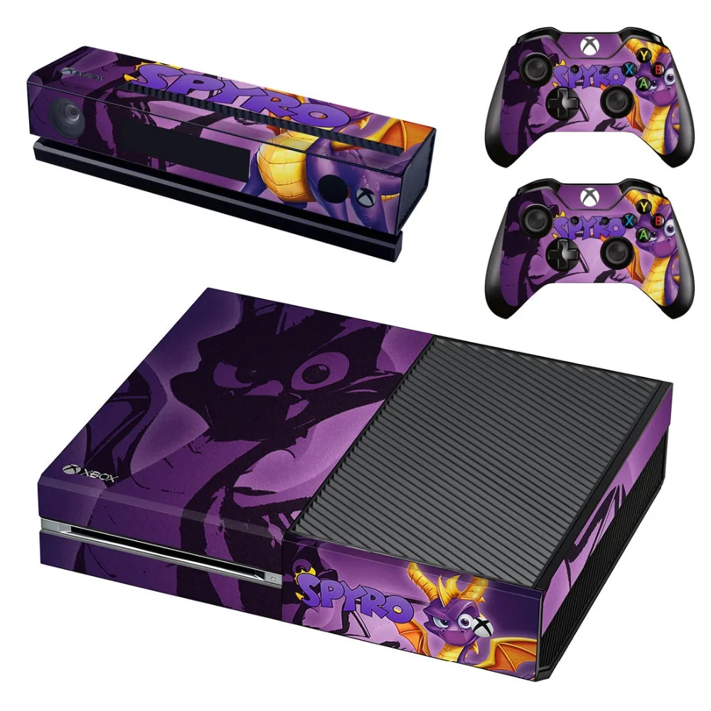 Spyro Reignited Trilogy Skin Sticker Decal For Microsoft Xbox One Console and 2 Controllers For Xbox One Skin Sticker Vinyl