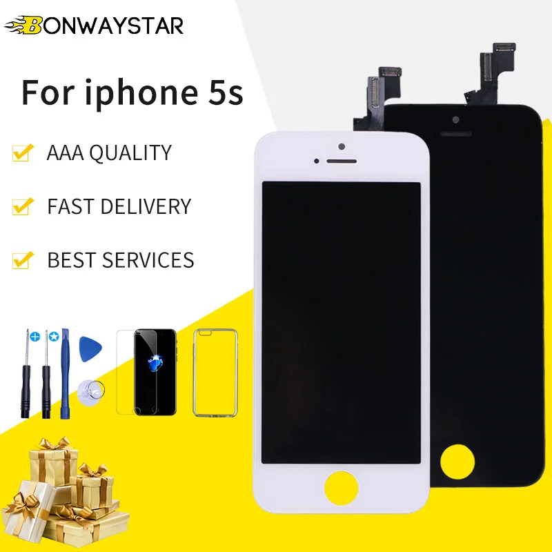 LCD for iPhone 5s A1533 A1453 A1457 Screen Display Part Glass Touch Panel Digitizer Assembly for iPhone 5S Display Replacement