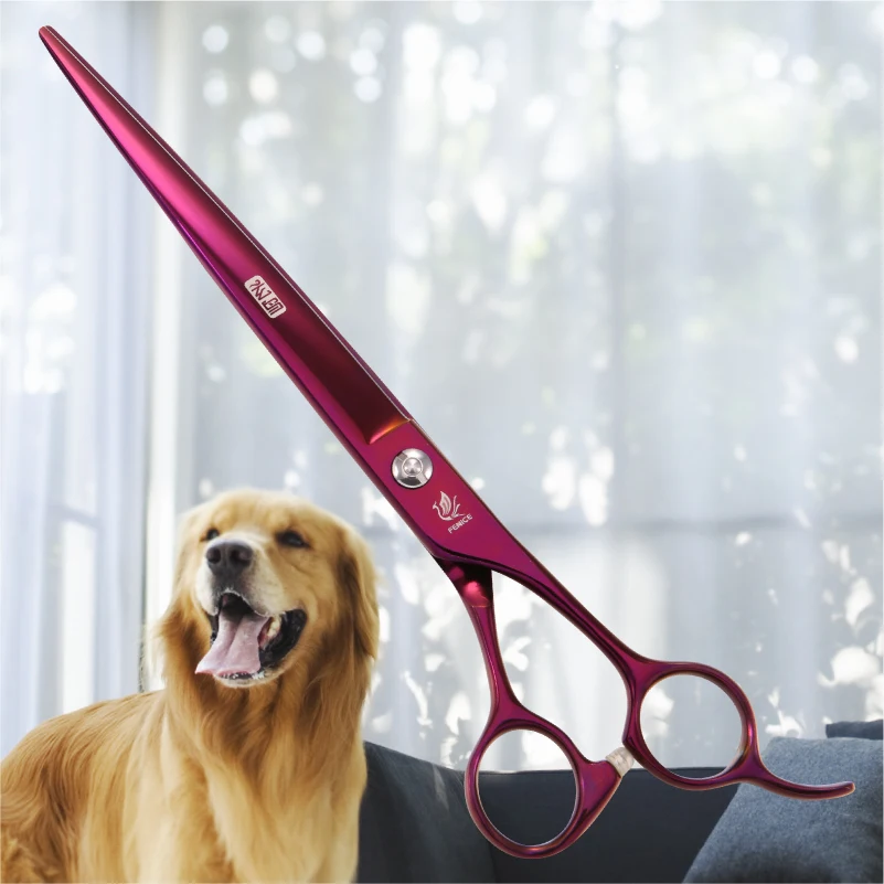 Fenice 7.0/ 8.0 inch professional JP440C pet dog grooming cutting scissors straight shears