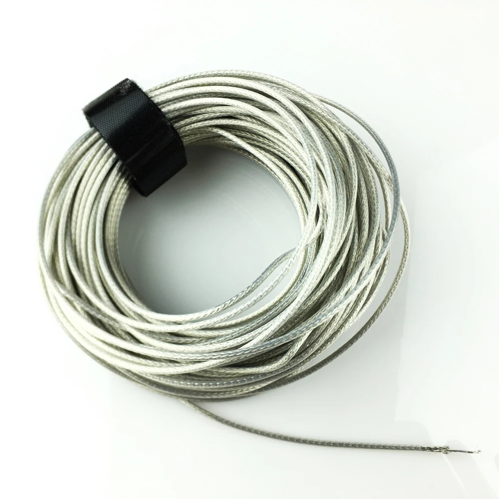 PTFE Oxygen Free Copper Silvering Braided Shielded Wire For Electric Guitar Bass per meter ( #0056 ) MADE IN KOREA