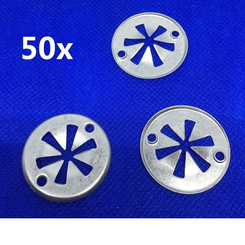 x50 Clips For Volkswagen Metal Locking Star Washers-For VW Underbody Heat Shield Fasteners