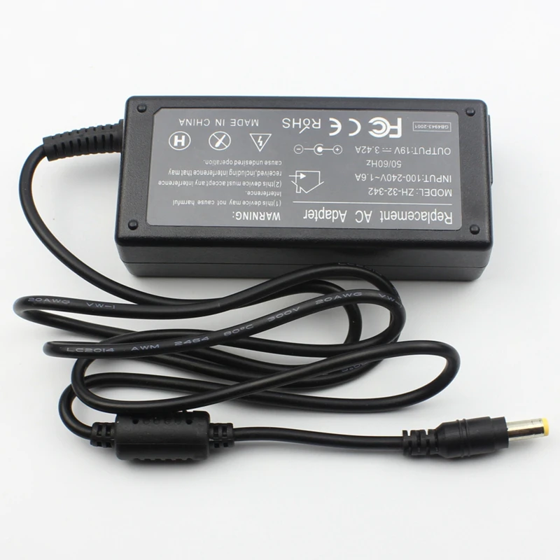 

NEW Notebook Computer Replacements Laptop Adapter 19V 3.42A 65W AC Power Supply Adapter Charger Replacements For Acer VCC03
