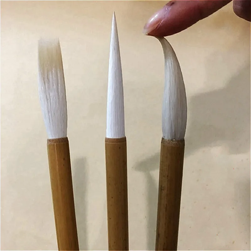 3pcs/set Exquisite Woolen Writing Brush Chinese Traditional Calligraphy Pen Beginner Practice Regular Script Writing Brushes