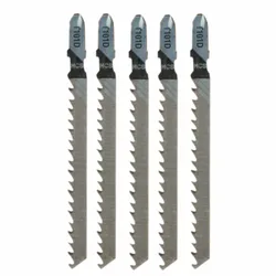 5pcs/set New T101D Jigsaw Blades Fast Clean Cuts In Chipboard Softwood Plywood 100mm