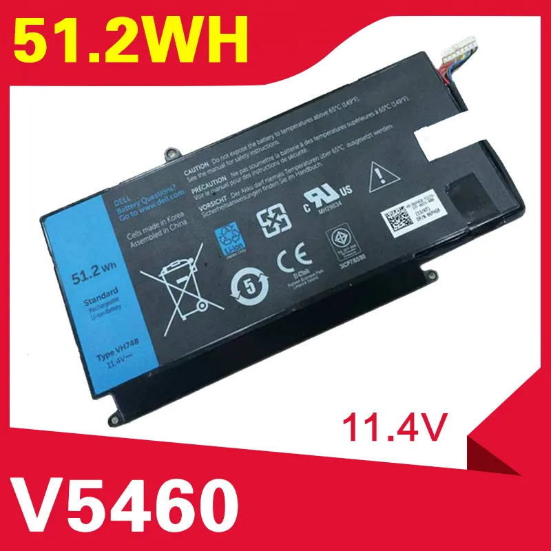 ApexWay 51.2Wh  laptop battery For  Dell Inspiron 14-5439 VH748  VOSTRO V5460 V5480 V5560 V5470 VH748