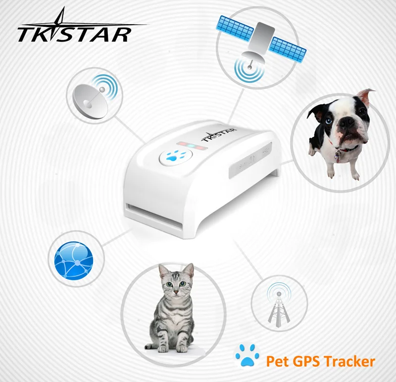 Mini Pet GPS Tracker Long Standby Time Dog Cat personal Pet Collar gps tracker /IOS /Andriod App free website service