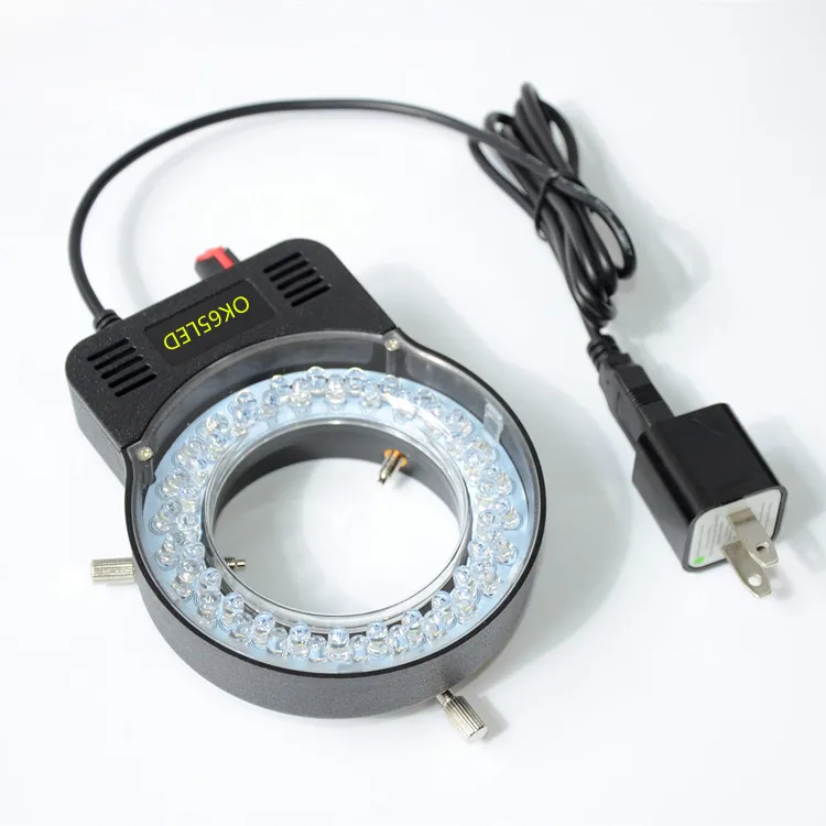 Đen Col Sáng Đèn 52 Vòng LED Ánh Sáng Với USB Cho Ngành Công Nghiệp Stereo Kính Hiển Vi Bộ Camera Kính Phóng Đại