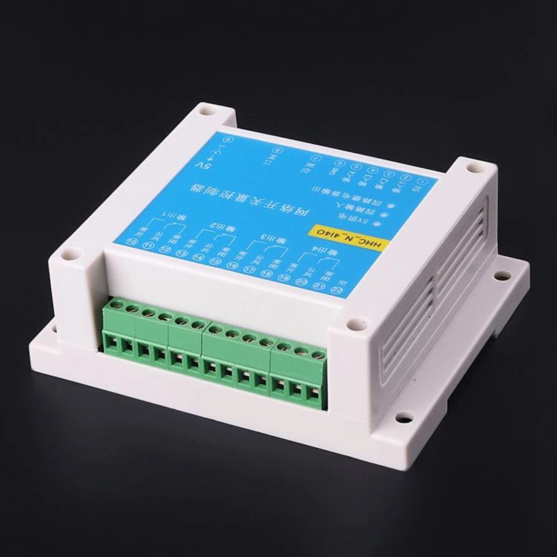 4 input and 4 output network switch quantity Ethernet relay switch quantity transparent transmission MODBUS TCP IP relay