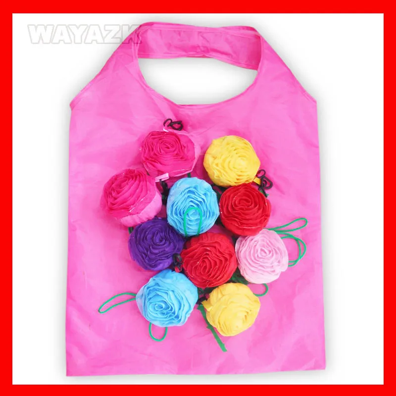 

100 pieces/lot reusable foldable shopping bag for kid girl