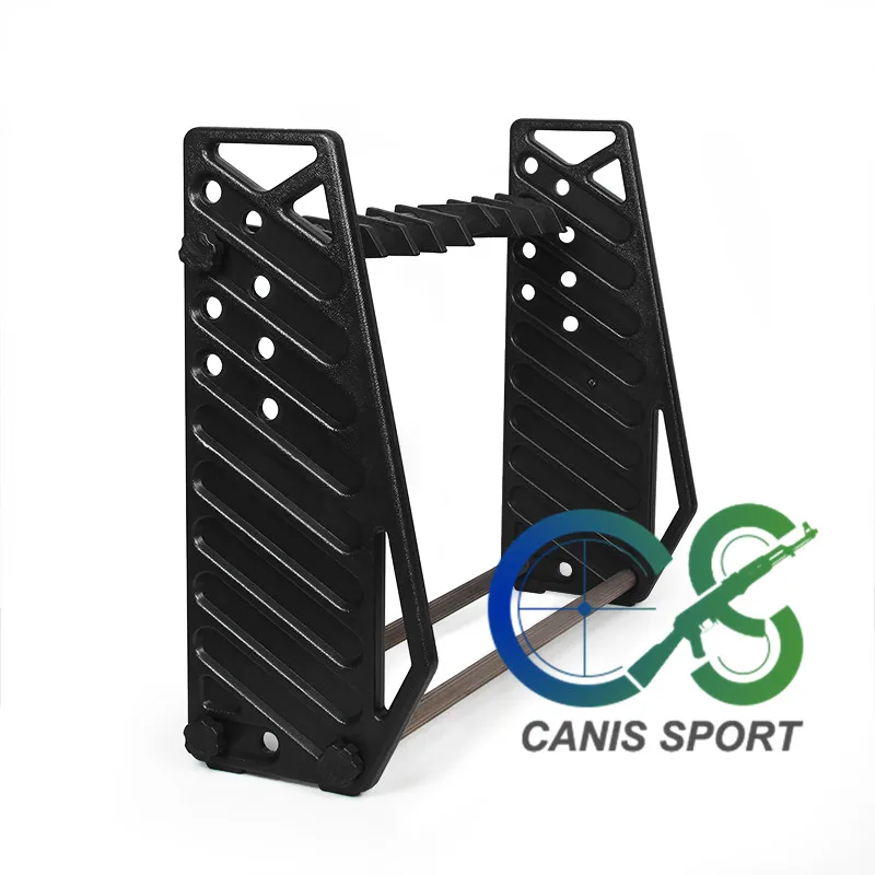 Hunting Airsoft Accessories ABS Display Shelves Can Receive 11 Guns Metal Stand Shelves For Hunting Use gs33-0109