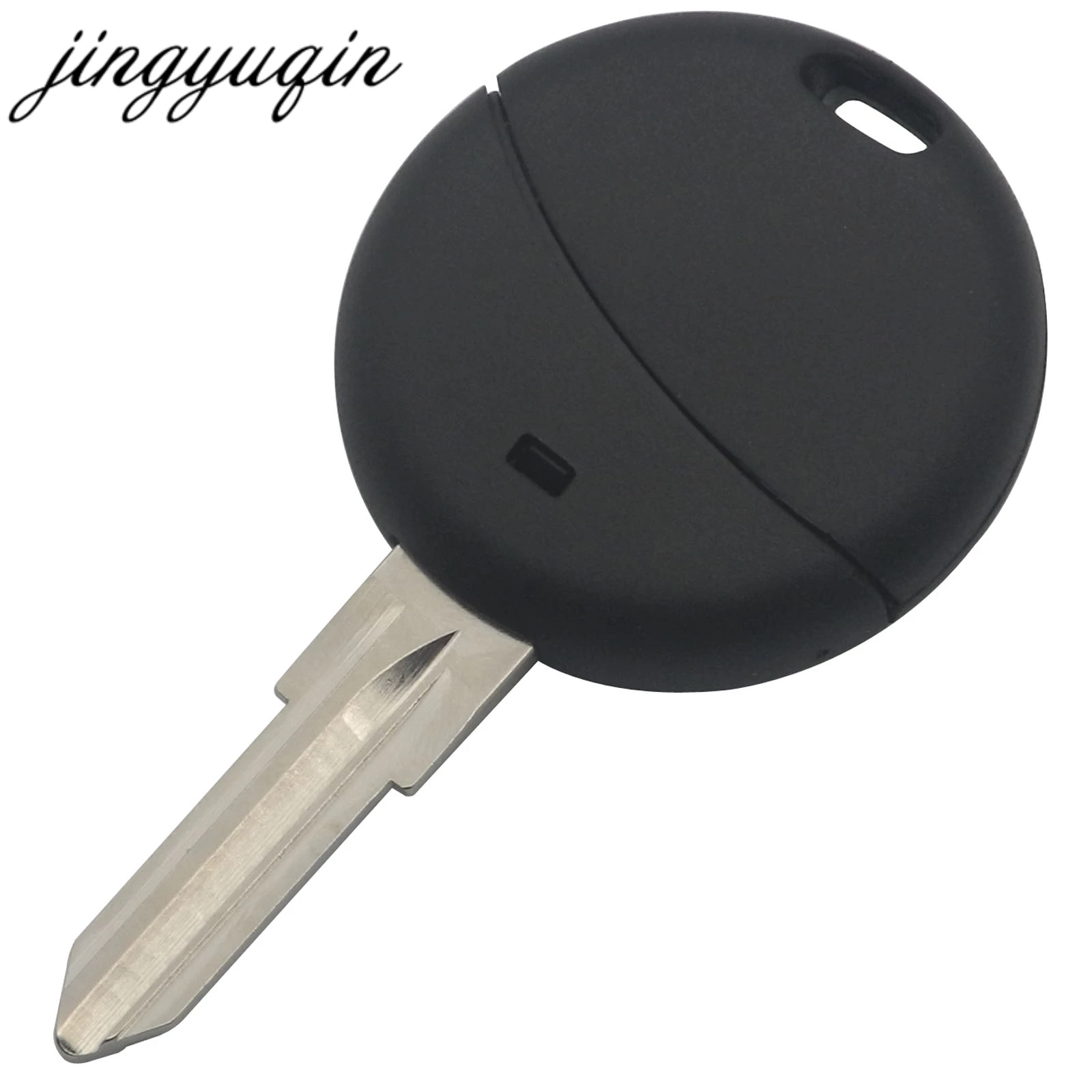 Jingyuqin 1 Button Remote Auto Car Key Shell Case Cover Replacement Fob Blade for Mercedes Benz Smart Fortwo Cabrio City Cross