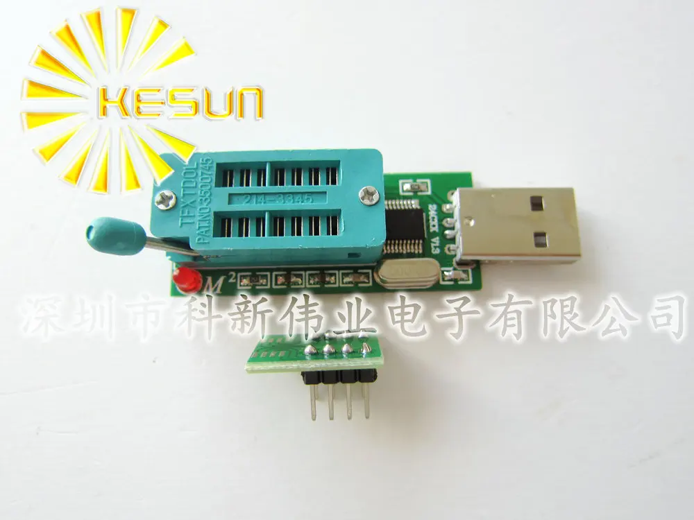 USB Port 24CXX 24LCXX Programmer EEPROM Reader Writer + SOP to DIP Block