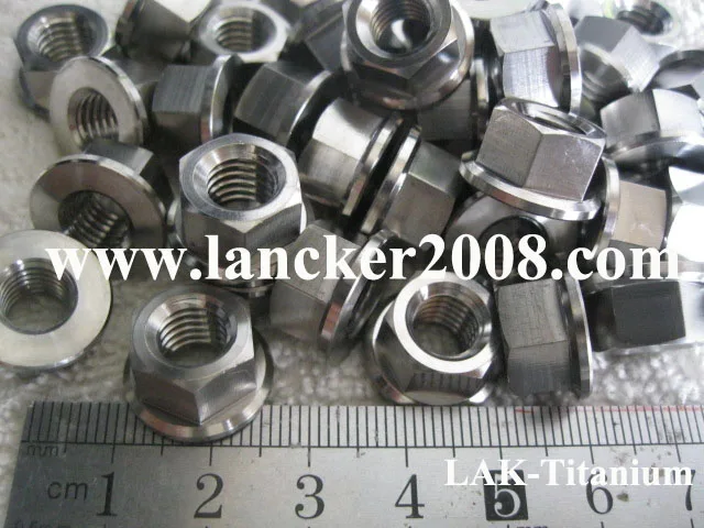 M4 M5 M6 M8 M7 M10 M12 M14 M16 M18 M24 M25 M38  Titanium hexagon Flanged nut Gr5