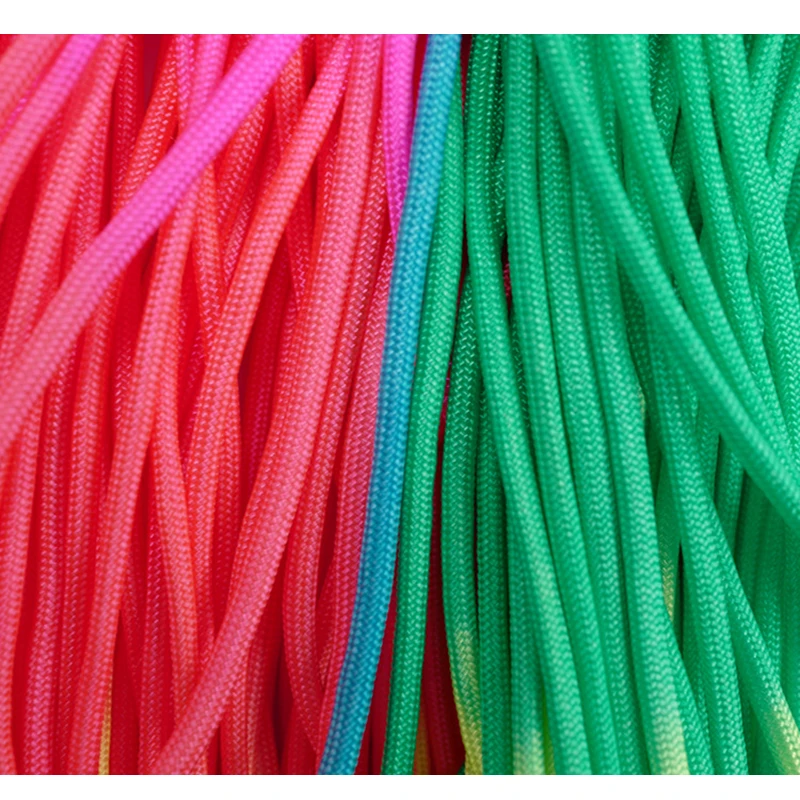 YOUGLE Colorful Rainbow Cord Parachute Cord Paracord Tie Dye Style Type III 7 Strand 550 Paracord 5m 10m 20m