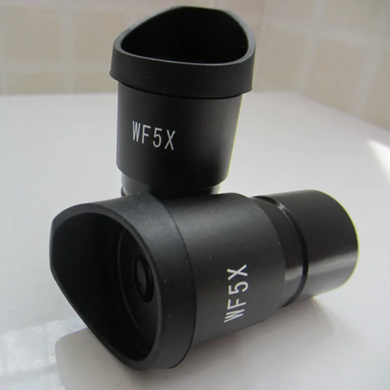 Free Shipping! WF5X Field of View 20mm Wide Angle Microscope Eyepiece Optical Lens with Mounting Size 30.5mm