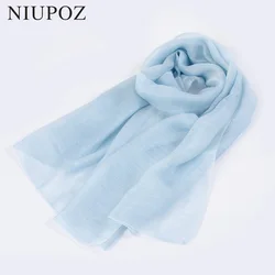 New Design Luxury Brand Solid 30% Silk 70% Wool Scarf Especially Women Foulard Elegant Shawl Long Wrap High Quality M208