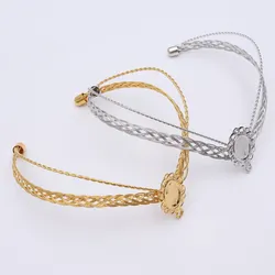 1pcs Bride Crown Head Hoop Headband DIY Wedding Jewelry Finding