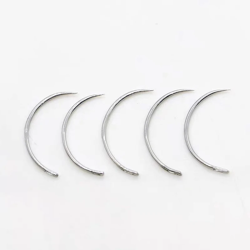10 Pcs Farm Tool Veterinary Suture Needle Pig Cattle Sheep Poultry Beast with Suture Needle Surgical Needle Livestock Tools