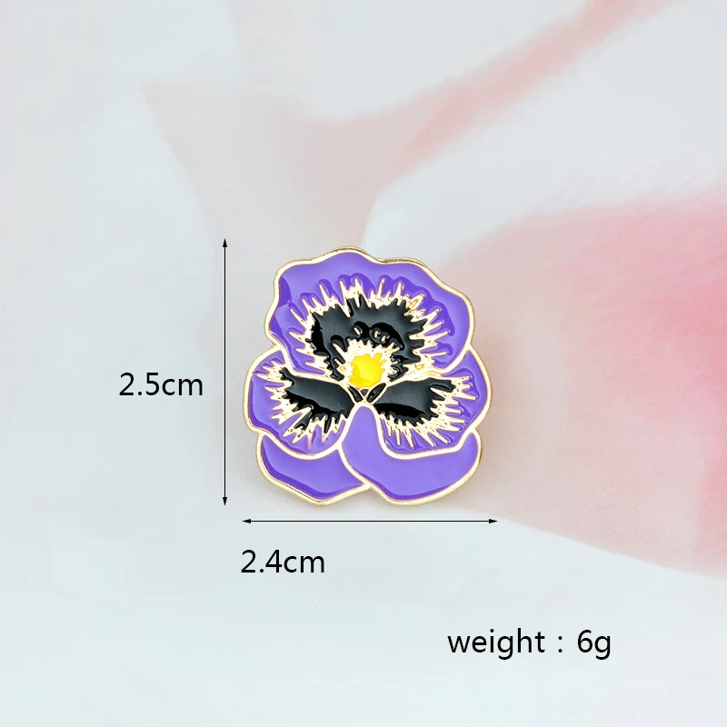Gorgeous Violet Brooch Pin Icon Badge Cartoon Gift Button Acrylic Brooch Fashion Jewelry Man Woman Friend Birthday Gift