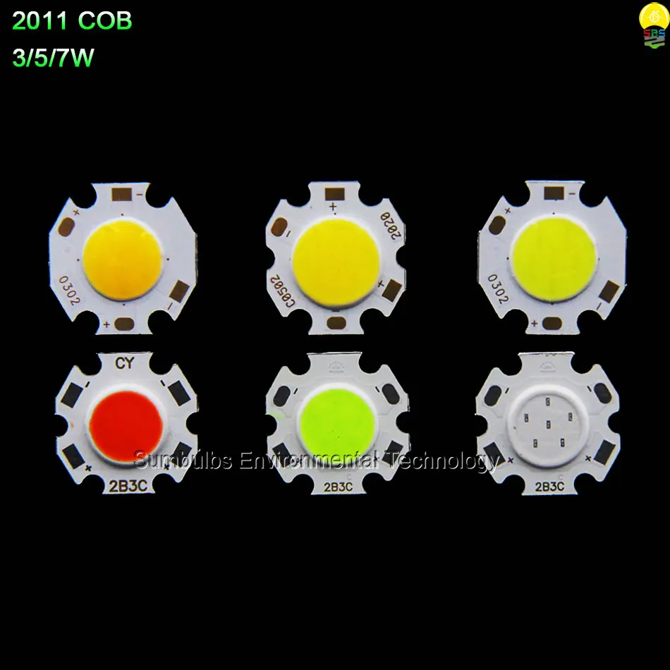 Sumbulbs-fuente de iluminación LED COB redonda, Bombilla de lámpara de 3W-200W, Chip Circular a bordo para focos de abajo, reflector LED DIY